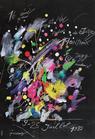 TINGUELY JEAN (1925 - 1991) Senza titolo. 1982. Serigrafia. Cm 70,00 x...