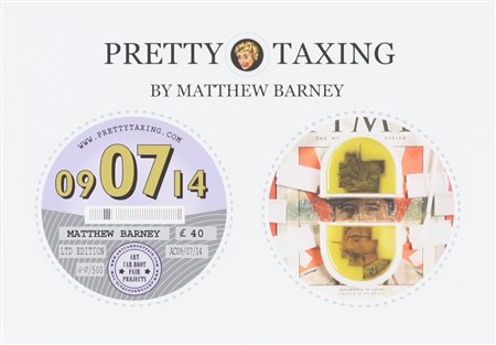 BARNEY MATTHEW (n. 1967) Pretty Taxing. Multiplo. Cm 21,00 x 15,50. 48/500....