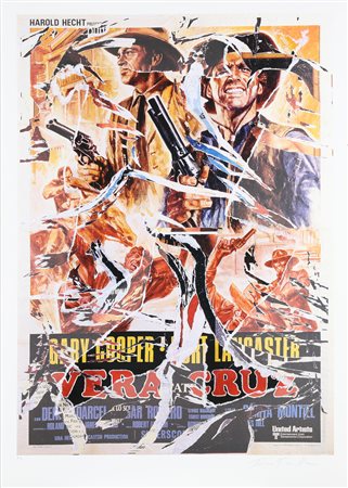 ROTELLA MIMMO (1918 - 2006) Senza titolo. Litografia. Cm 70,00 x 100,00. P.A....