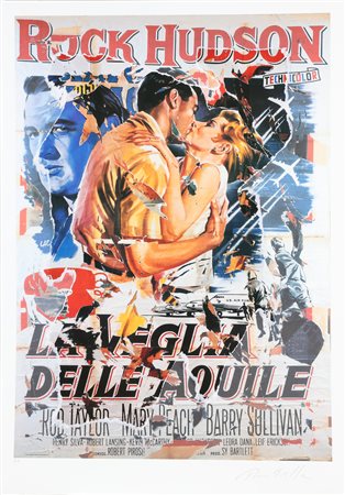 ROTELLA MIMMO (1918 - 2006) Il veglia delle aquile. . Litografia. Cm 70,00 x...