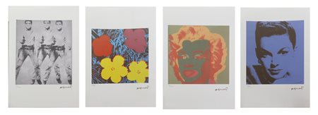 WARHOL ANDY (1928 - 1987) Lotto composto da n. 4 grafiche. Litografia. Cm...