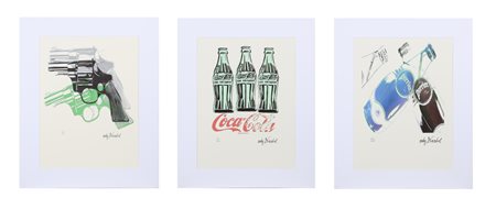 WARHOL ANDY (1928 - 1987) Lotto composto da 3 litografie. . Serigrafia. Cm...
