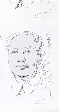 WARHOL ANDY (1928 - 1987) Mao. Carta da parati. Cm 77,00 x 147,00. Andy...
