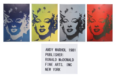WARHOL ANDY (1928 - 1987) Marilyn. Lotto composto da 4 opere. . 1981....