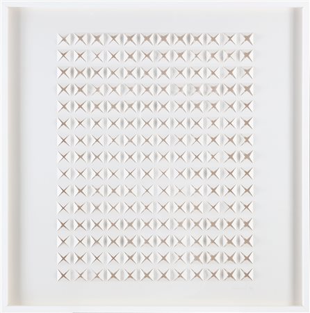 DADAMAINO (1935 - 2004) Senza titolo. Serigrafia fustellata. Cm 68,00 x...