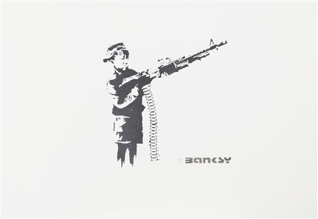 BANKSY (n. 1975) Senza titolo. . Litografia. Cm 72,00 x 51,00. 256/600....