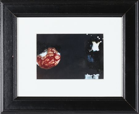 SCHIFANO MARIO (1934 - 1998) Senza titolo. Tecnica mista su fotografia. Cm...