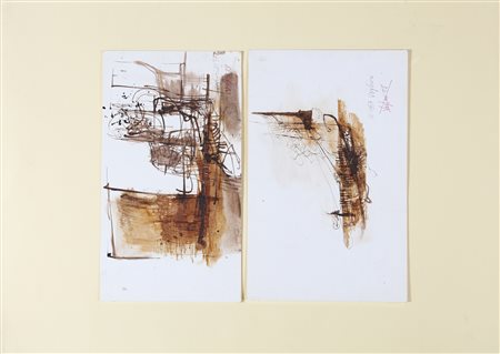 VAGLIERI TINO (1929 - 2000) Lotto composto da n. 2 disegni. . 1957. Tecnica...