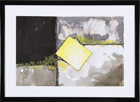 ROASIO MAURIZIO (n. 1946) Senza titolo. 1998. Tecnica mista su carta. Cm...