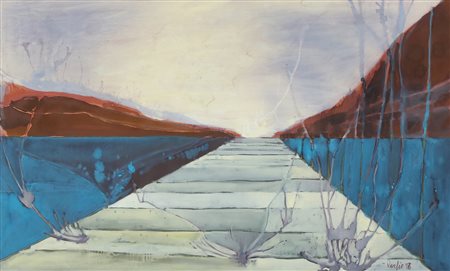 ROASIO MAURIZIO (n. 1946) Senza titolo. 1998. Tecnica mista su cartoncino. Cm...