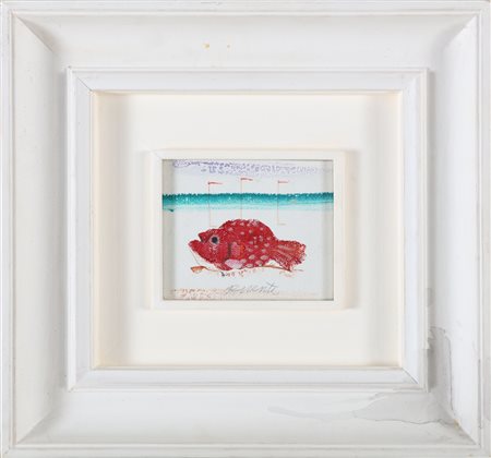 POSSENTI ANTONIO (n. 1933) Prende!. Tecnica mista su tela. Cm 10,00 x 12,00....