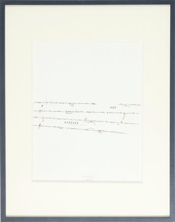 ACCAME VINCENZO (n. 1932) Senza titolo. 1987. Tecnica mista su carta. Cm...