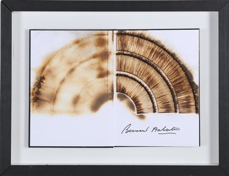 AUBERTIN BERNARD (1934 - 2015) Livre Brule Rosenberg. . 2010. Libro bruciato....