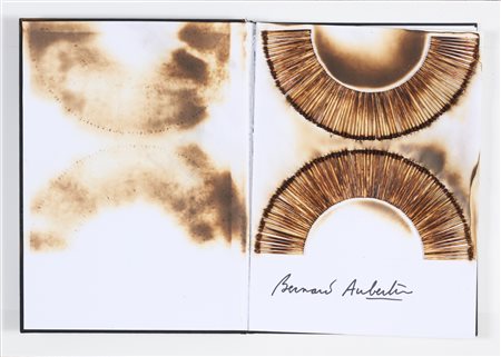 AUBERTIN BERNARD (1934 - 2015) Livre Brule Rosenberg. . 2010. Libro bruciato....