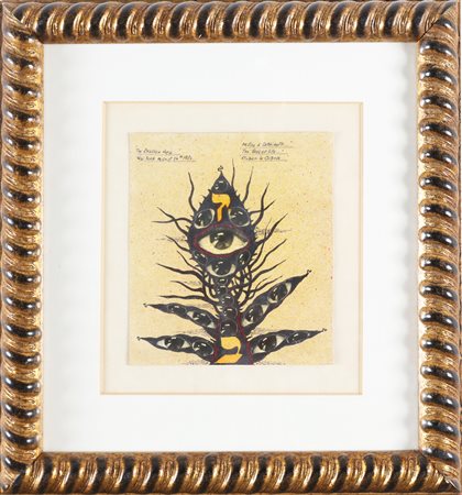 HARLOFF GUY (1933 - 1991) Senza titolo. 1980. Tecnica mista su carta. Cm...