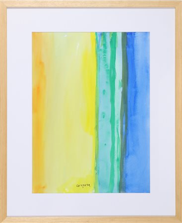 CORPORA ANTONIO (1909 - 2004) Viaggio in Francia. . 2002. Acquarello su...