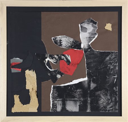 CLEMENTE JACK (1926 - 1976) Senza titolo. Collage e tecnica mista su...