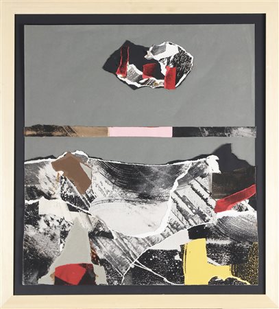 CLEMENTE JACK (1926 - 1976) Senza titolo. Tecnica mista e collage su...