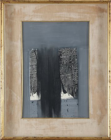 SCANAVINO EMILIO (1922 - 1986) Momento. 1962. Tecnica mista su cartoncino. Cm...