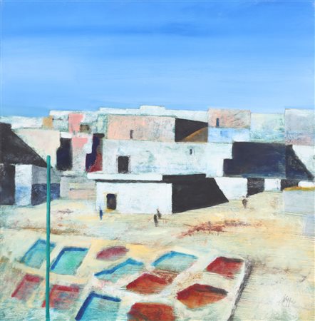 MAGAZZINI SALVATORE (n. 1955) Senza titolo. Olio su tavola. Cm 50,00 x 50,00....