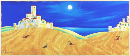 DA NORCIA PAOLO (n. 1953) Senza titolo. 2002. Tecnica mista su tela. Cm...