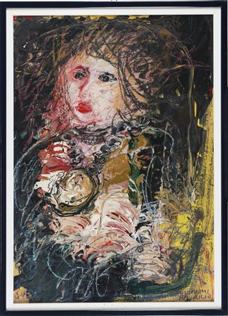 COLOMBINI MAURILIO (n. 1933) Senza titolo. Olio su tavola. Cm 70,00 x 100,00....