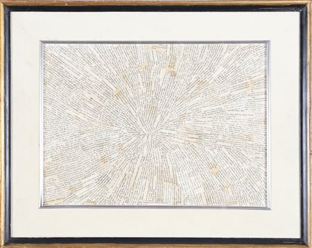 CARMASSI ARTURO (n. 1925) Deserto. Tecnica mista e collage su masonite. Cm...