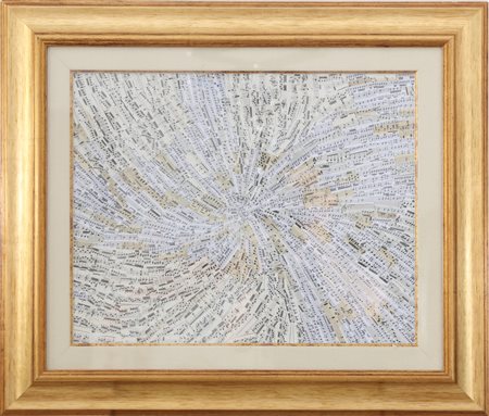 CARMASSI ARTURO (n. 1925) Serenata la pepita americanen. . Collage su tela....