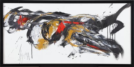 FORMICHETTI SILVIO (n. 1969) Senza titolo. 2008. Olio su tela . Cm 85,00 x...