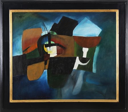 DE LUTTI PIERLUIGI (n. 1959) Luce artificiale. . 2001. Olio su tela . Cm...