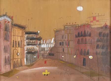 GIOVAGNOLI LUCA (n. 1963) Arena di Verona. Olio su tavola. Cm 70,00 x 50,00....