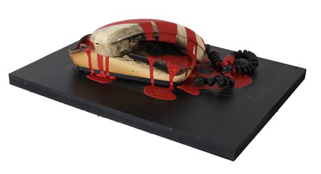 AUBERTIN BERNARD (1934 - 2015) Senza titolo. . 2010. Tecnica mista su tavola....