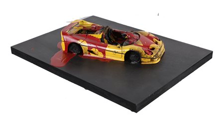 AUBERTIN BERNARD (1934 - 2015) Senza titolo. 2010. Macchina bruciata su...