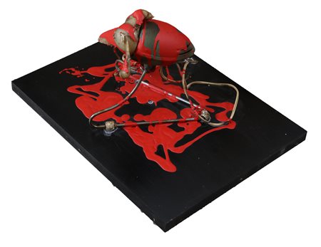 AUBERTIN BERNARD (1934 - 2015) Ventilatore. 2010. Tecnica mista e collage su...