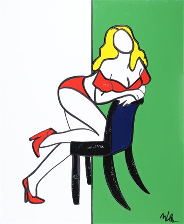 LODOLA MARCO (n. 1955) Senza titolo. Smalto su tela. Cm 100,00 x 120,00....