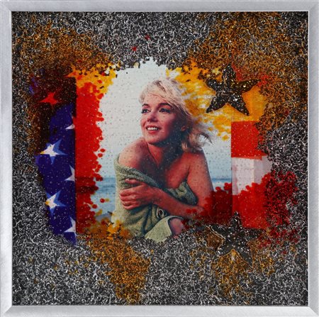 RONDA OMAR (n. 1947) Marilyn frozen. . 2015. Plastic. Cm 30,00 x 30,00. Al...