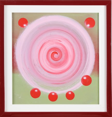 CHIESA RENATO NATALE (n. 1947) Sei sfere. 2012. Acrilico su tavola. Cm 38,05...