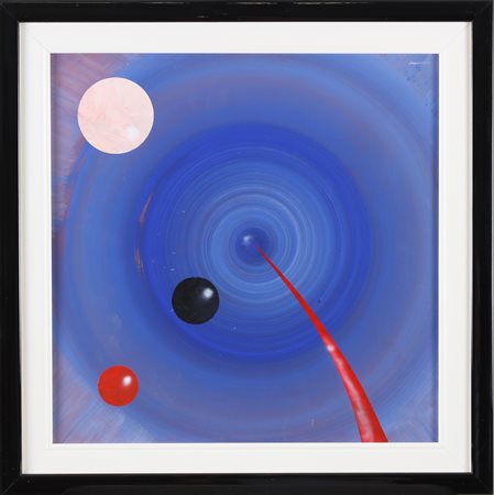 CHIESA RENATO NATALE (n. 1947) Sfera bianca. 2012. Acrilico su tavola. Cm...