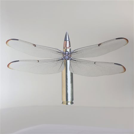 MARCHEGIANI PEP (n. 1971) Dragon fly. . 2016. Serigrafia su metallo. Cm 50,00...