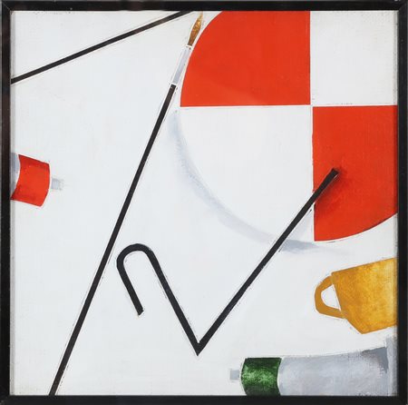 TADINI EMILIO (1927 - 2002) Natura morta. 1987. Acrilici su tela . Cm 30,00 x...