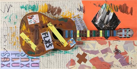 CHIARI GIUSEPPE (1926 - 2007) Chitarra. strumento su tavola. Cm 61,00 x...