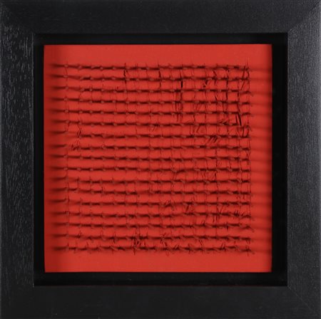 AUBERTIN BERNARD (1934 - 2015) Senza titolo. 1970. Chiodi su tavola. Cm 20,00...