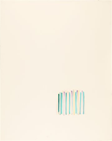 VERMI ARTURO (1928 - 1988) Paesaggio. 1988. Tecnica mista su tela. Cm 80,00 x...