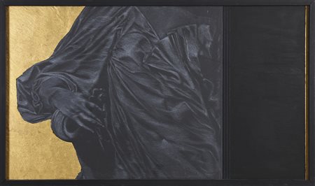 MARCHEGIANI ELIO (n. 1929) Barocco y oro. . 1988. Tecnica mista su ardesia....