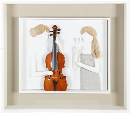 BUENO ANTONIO (1918 - 1985) Concertino. 1966. Multiplo polimaterico. Cm 39,40...