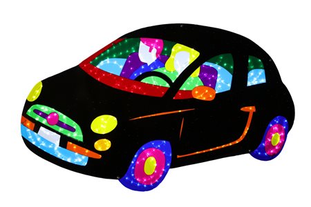 LODOLA MARCO (n. 1955) Senza titolo. Neon perspex e smalti. Cm 110,00 x 67,00...