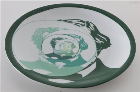 PAOLINI GIULIO (n. 1940) Verdi. piatto porcellana. Cm 24,00. 884/1400. Al...