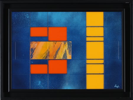 ROASIO MAURIZIO (n. 1946) Senza titolo. Tecnica mista su plexiglass. Cm 50,00...