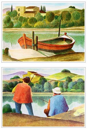 ROBERTO MASI Firenze 1940 – Firenze 2011 Senza titolo 2 litografie a colori...