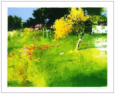 ANTONIO PEDRETTI Gavirate 1950 Senza titolo (Ai margini del bosco) Serigrafia...